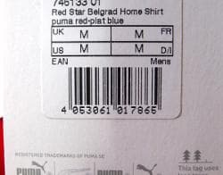 新品 PUMA サッカー レッドスターベオグラード 未使用 プーマ ユニフォーム