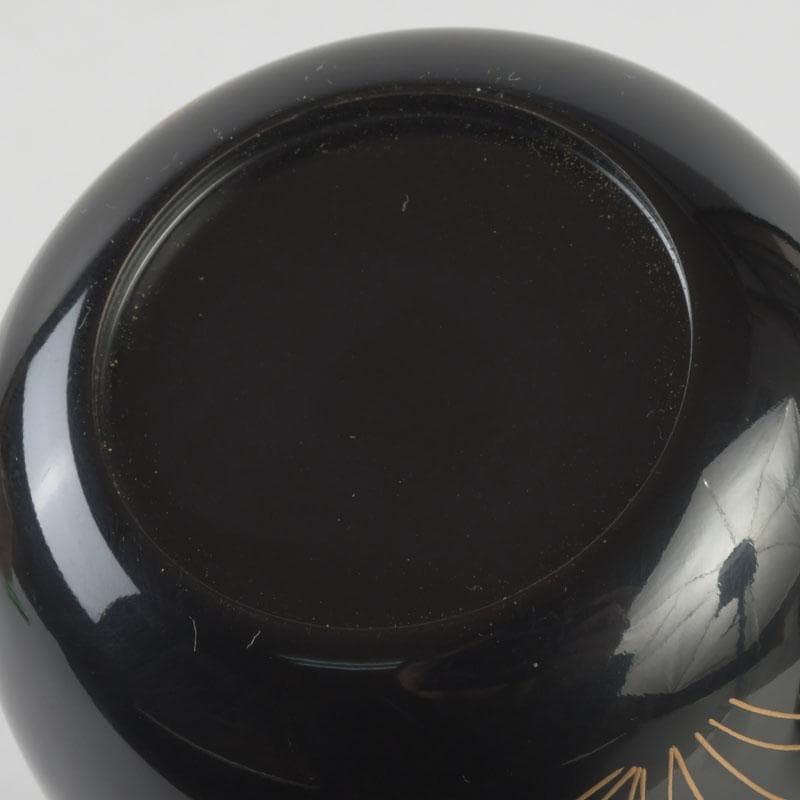 茶道具　呉藤童甫作　菊桐秋草蒔絵　大棗　堀内宗完(兼中斎)極め箱　V　9702