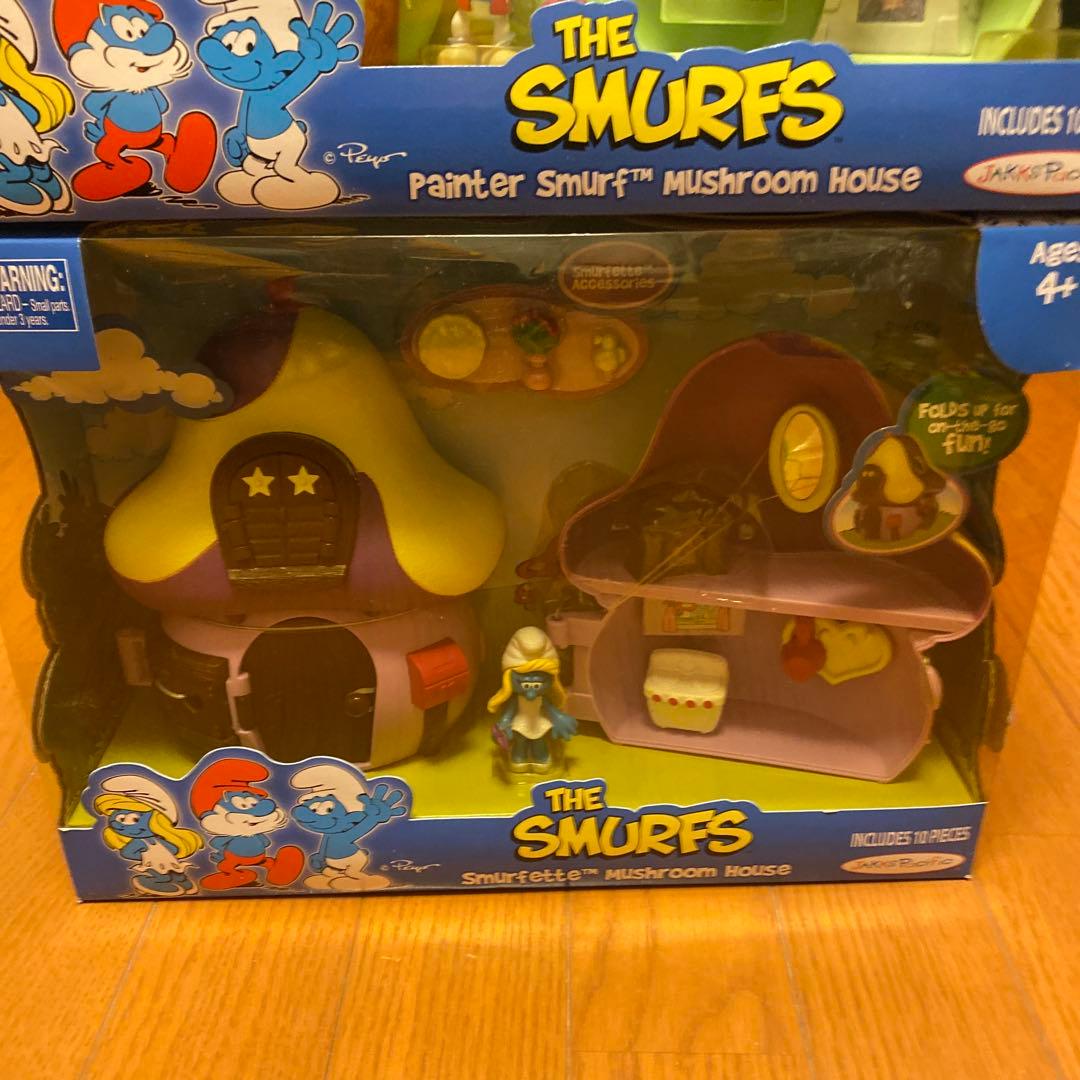 その他 The Smurfs Painter Smurf Mushroom House
