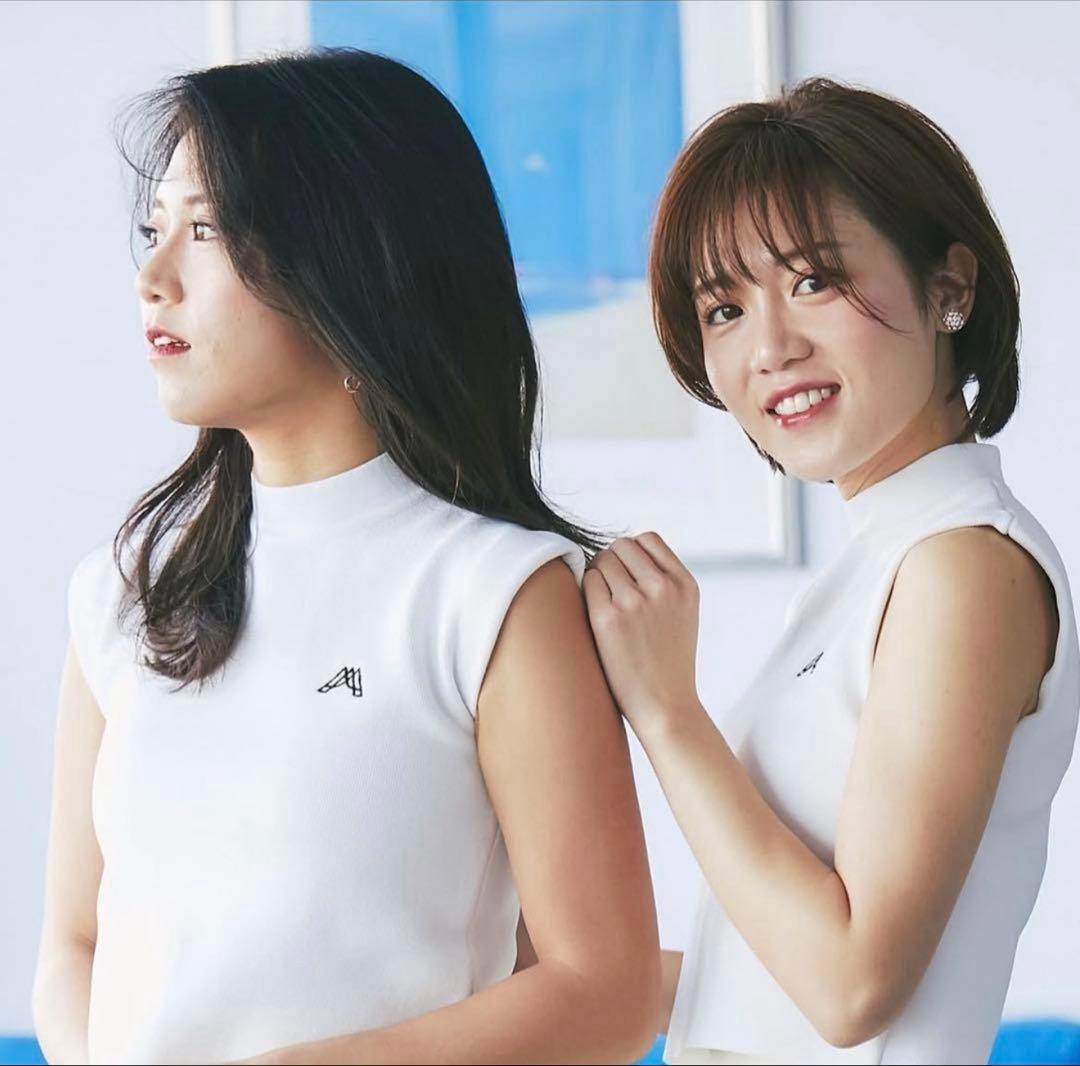 新品　エースアンドレア　ゴルフウェア　ホワイト