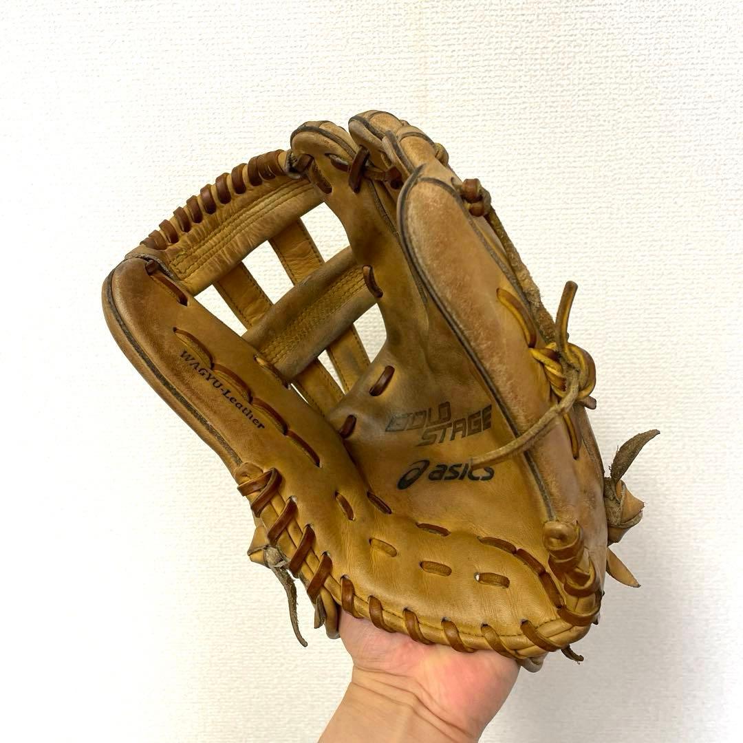 454 アシックス ゴールドステージ 即戦力 硬式 サード用 グローブ