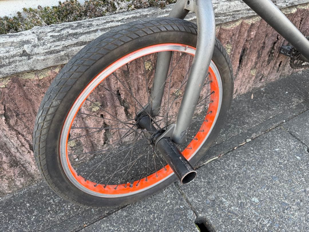 値下げ! ORANGE BMX 自転車 トリック ペグ付き