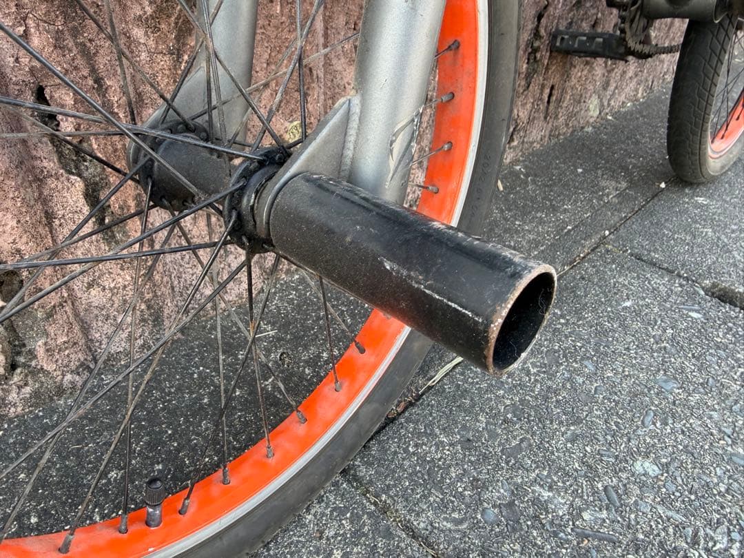 値下げ! ORANGE BMX 自転車 トリック ペグ付き