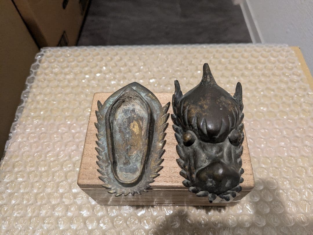 珍品！　唐物　古銅龍頭香合　骨董　古美術　仏教美術　時代物