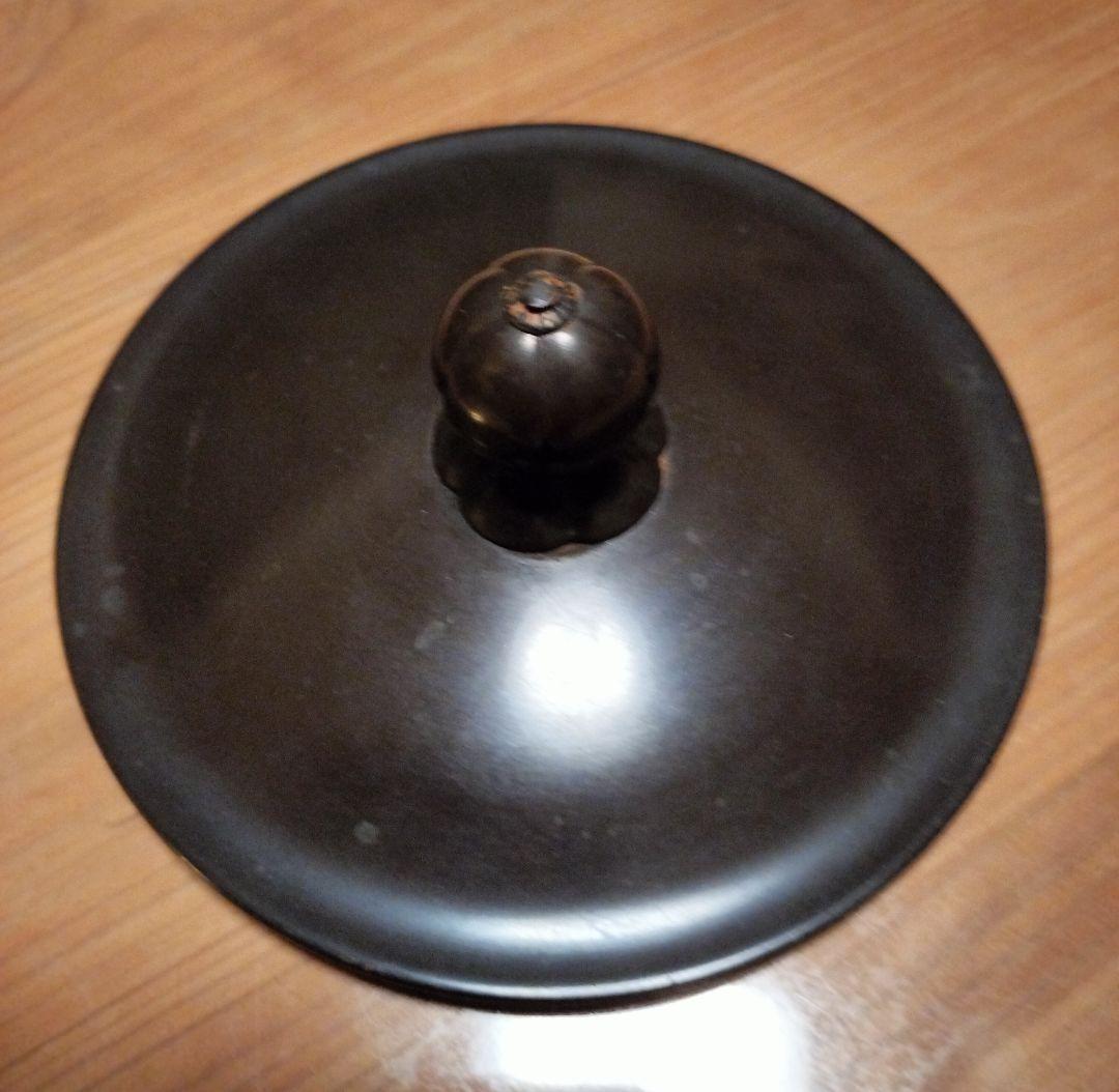 茶道具　佐藤清光　平丸霰釜　箱付