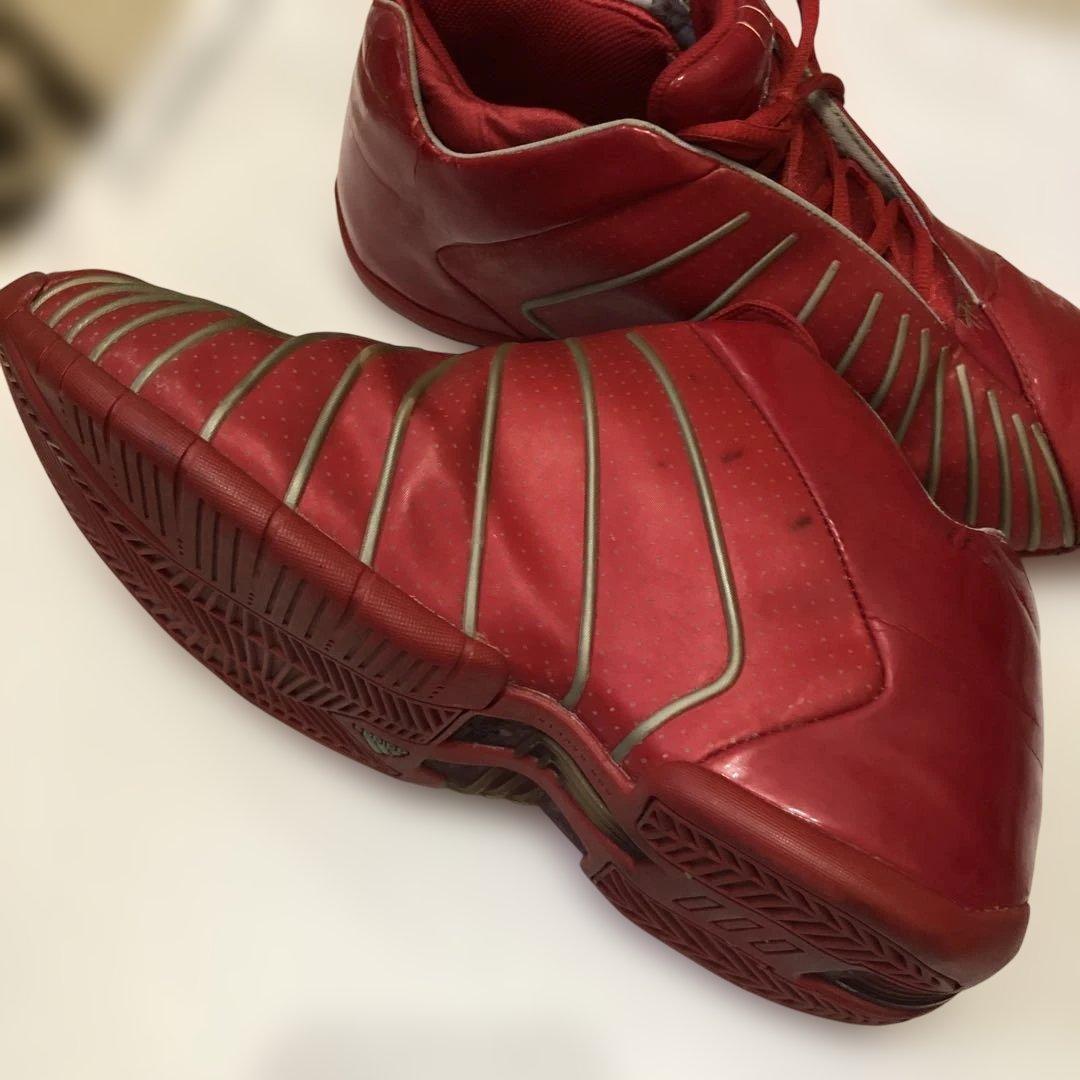 adidas アディダス バスケットボールシューズ レッド 27cm