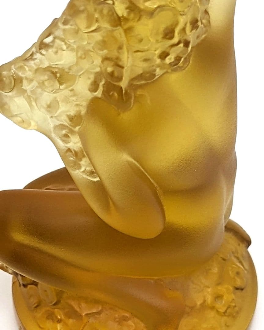 ラリック フロレアル 裸婦像 アンバー 琥珀 ヴィンテージ 美品 フィギュリン