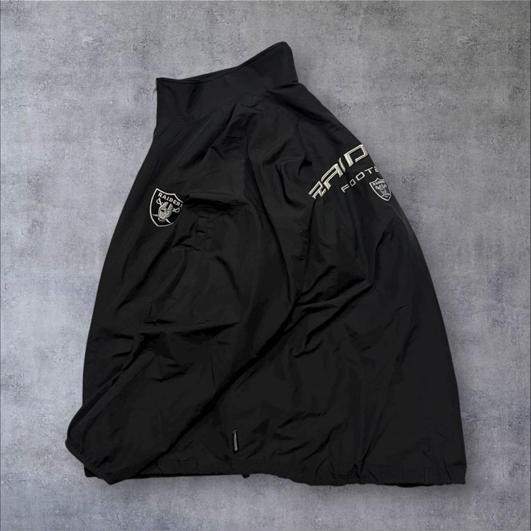 Reebokリーボック × RAIDERSレイダースNFLナイロンジャケット