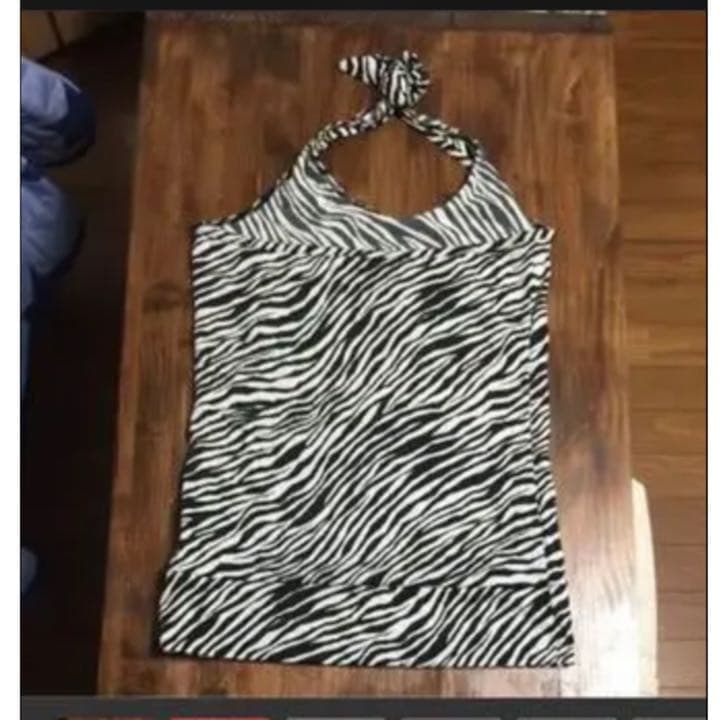 CLAP フィットネス・ゼブラ柄の上下セット