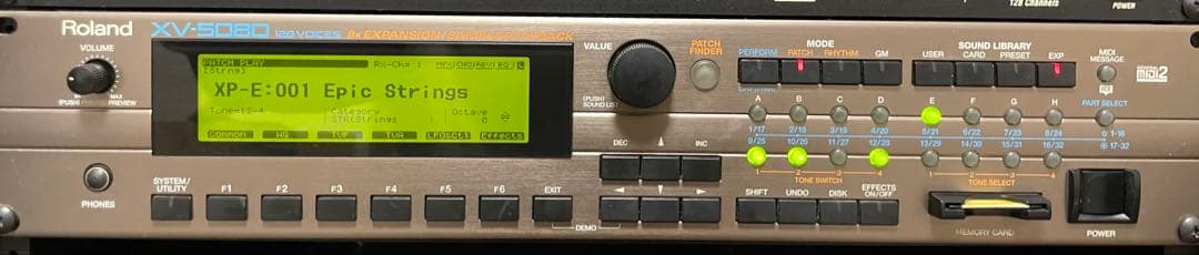 【Roland XV-5080】ローランド 音源モジュール 拡張ボード2枚付