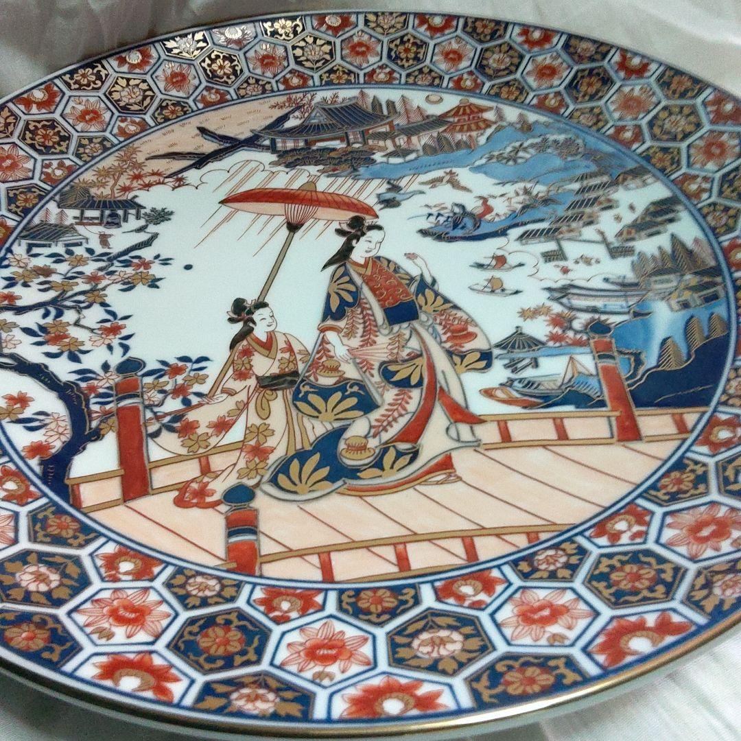 有田焼　色絵錦(金蘭)飾皿