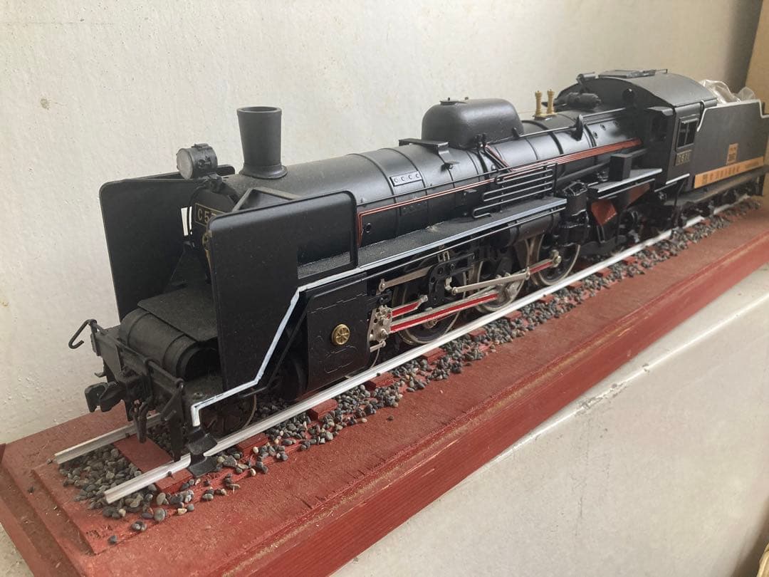 SLやまぐち号C571 CHALLENGE 20000キロ蒸気機関車模型