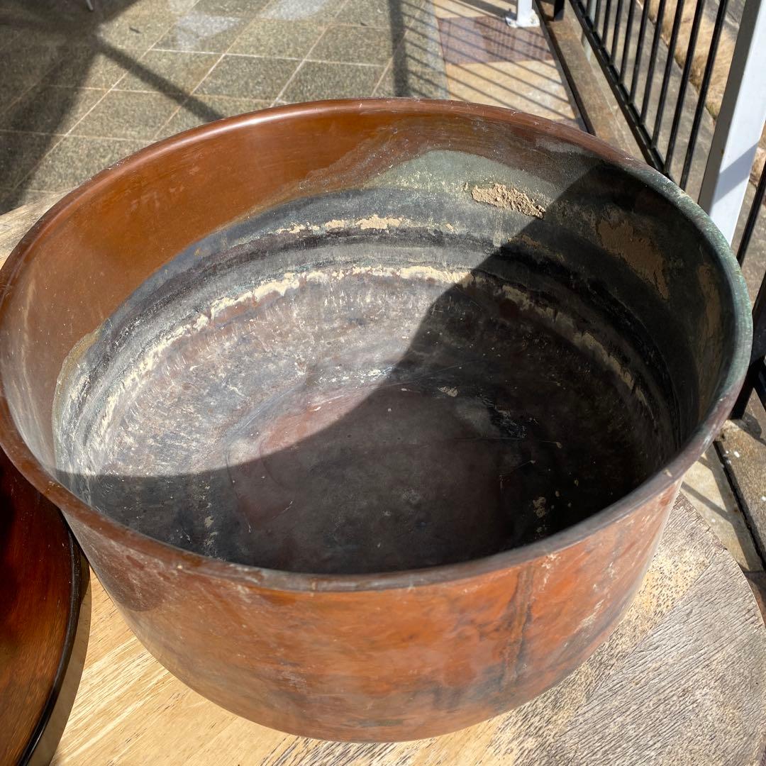 木製円形火鉢（茶色）曲げわっぱ　桑材