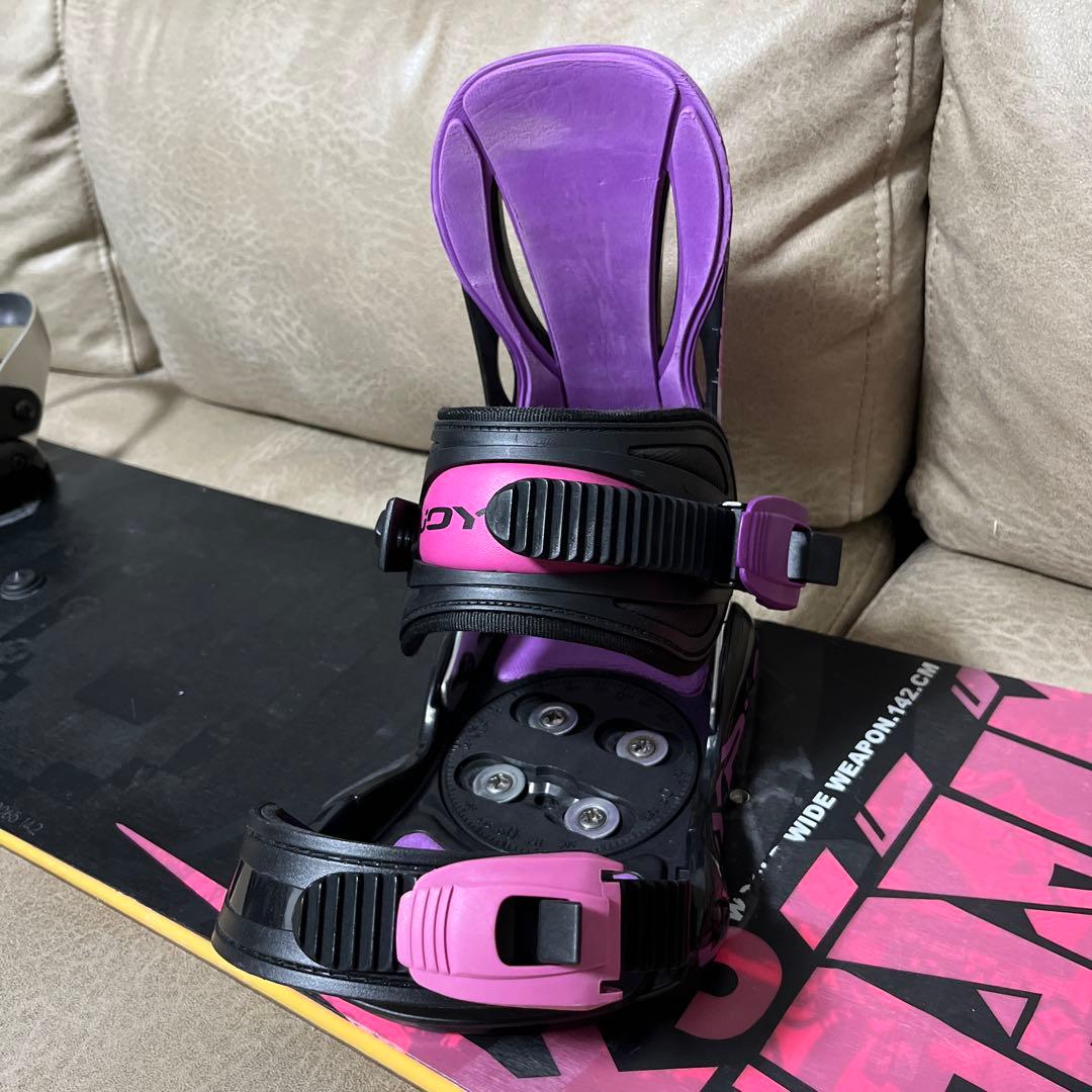 K2 www ワールドワイドウェポン 142cm バインディングセット