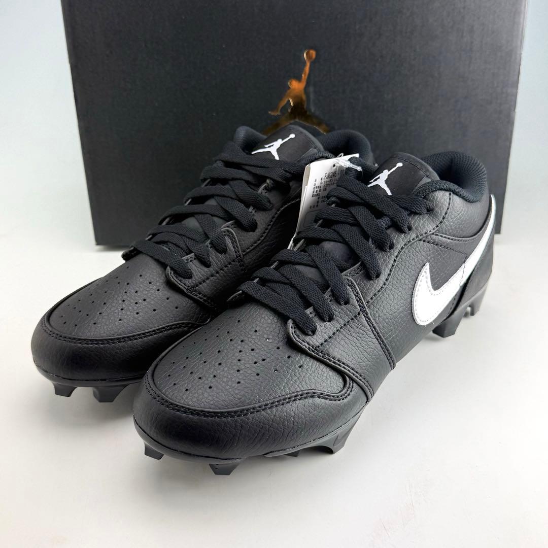 25cm ナイキ ジョーダン1 ロー TD クリート \"ブラック/ホワイト”黒白