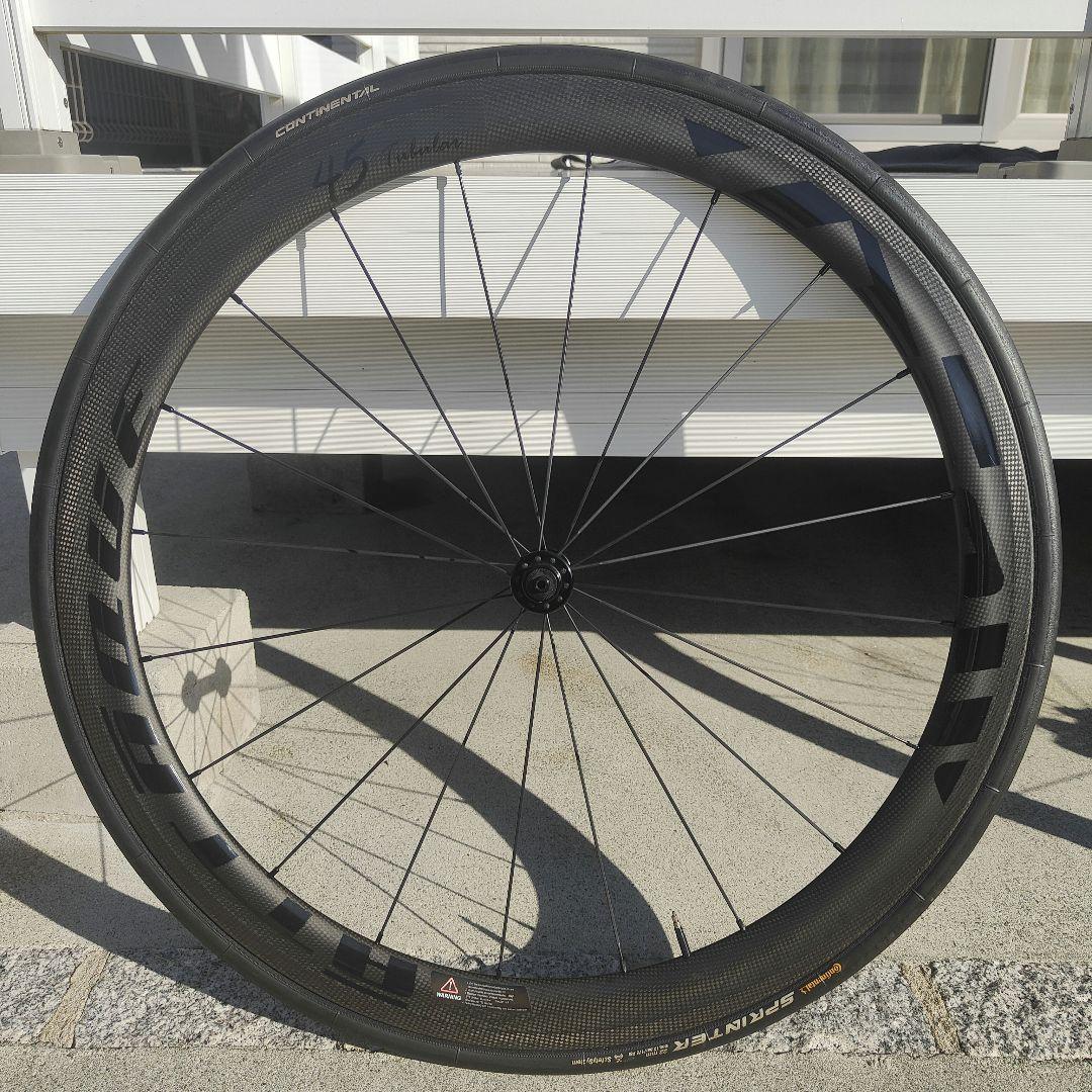 GUSTO ATTAQUE カーボンチューブラーホイール 45mm 前後　美品☆