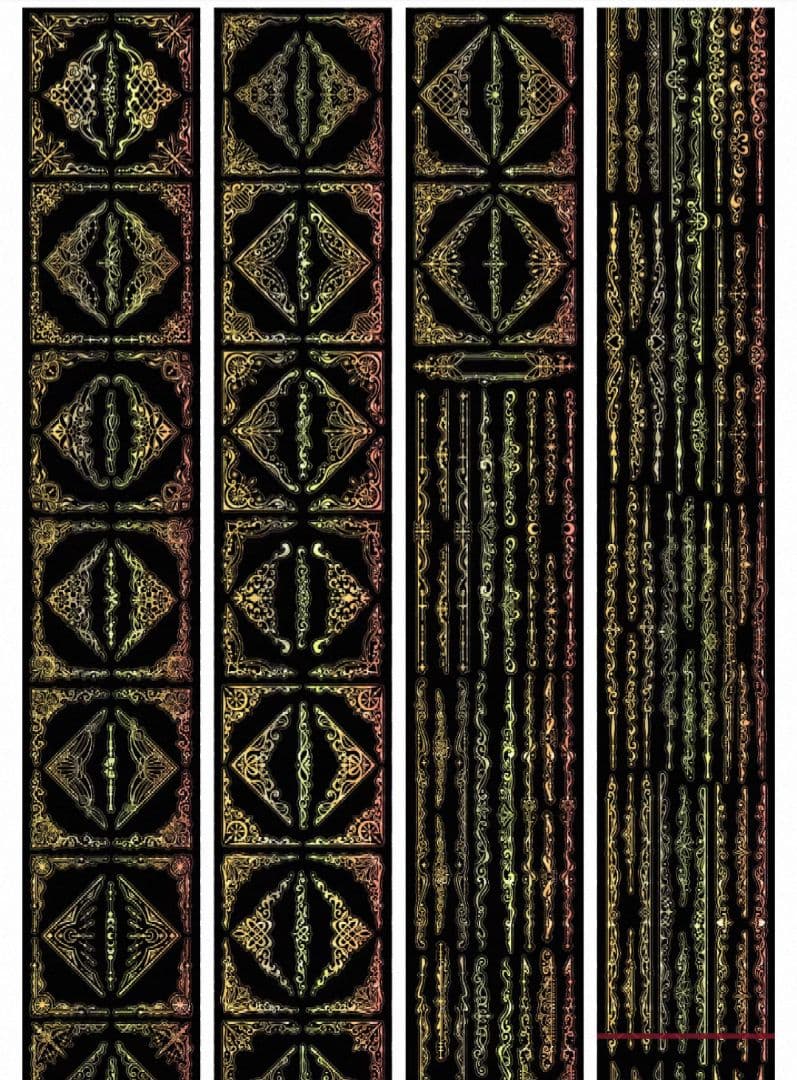 切売 1394★ 海外 マスキングテープ マステ PET 装飾 フレーム 贝壳金