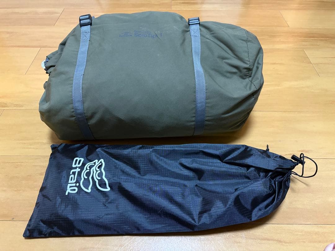 バンドックソロティピー1tc8tail二股ポール前幕スクエアタープtcフルセット