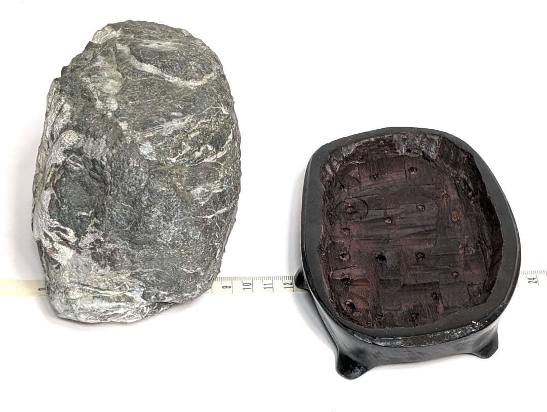 菊花石　鑑賞石　天然石　オブジェ　置物