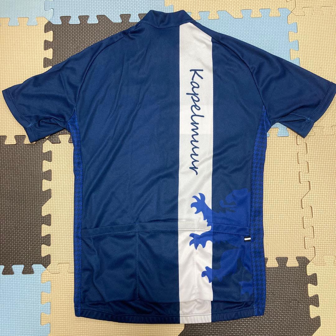 カペルミュール 半袖サイクルジャージ　千鳥ブルー サイズL