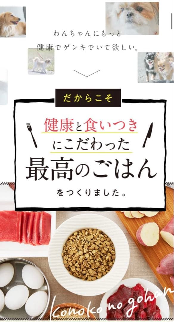 このこのごはん 1kg×2袋