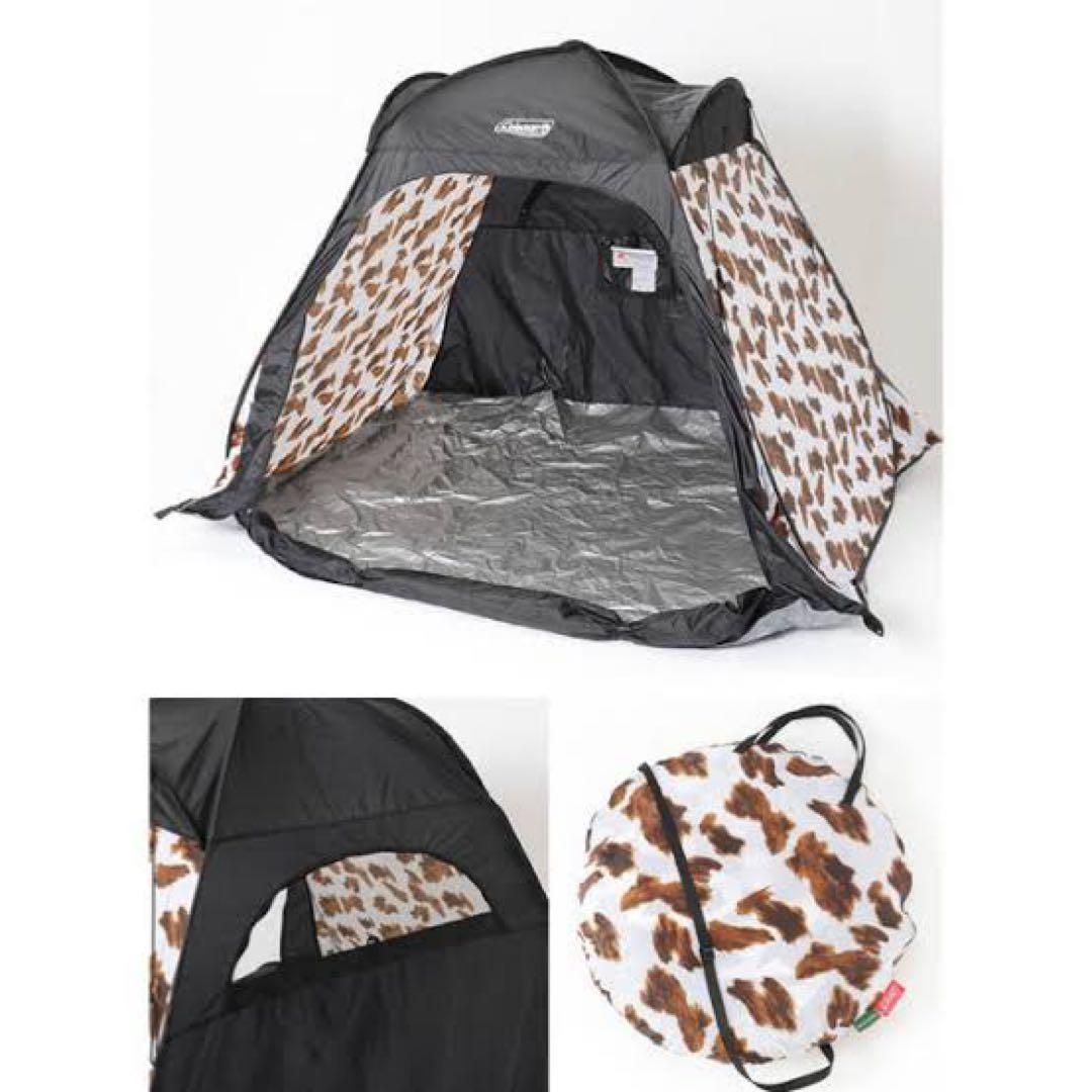 Coleman ポップアップテント ブラウン模様