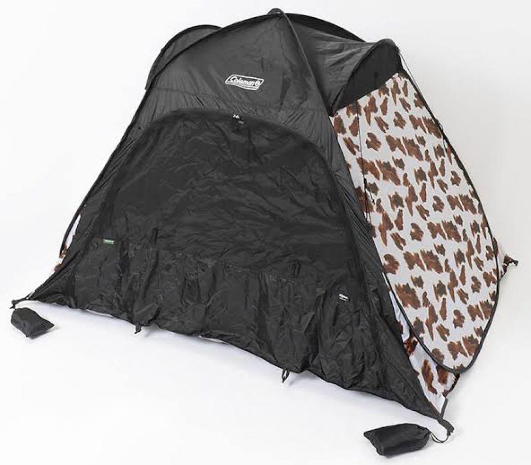 Coleman ポップアップテント ブラウン模様