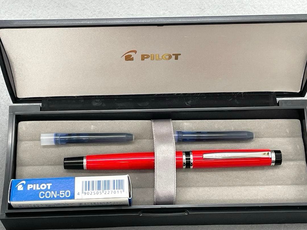 【廃番品】PILOT 万年筆 グランセNC レッド FGNC-1MR-R-F