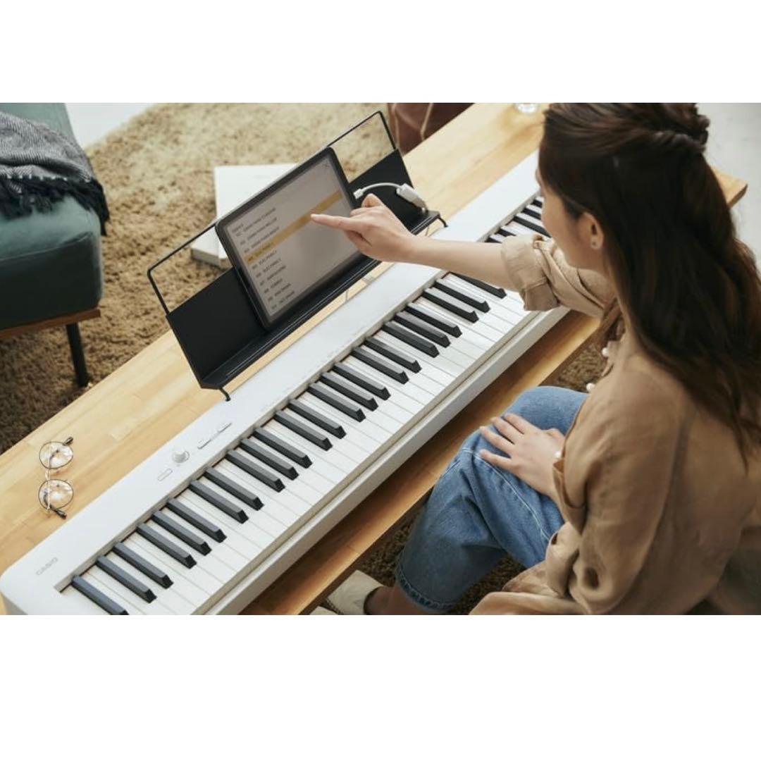 カシオ電子ピアノ CDP-S110WE (ホワイト) 88鍵盤 スリムデザイン