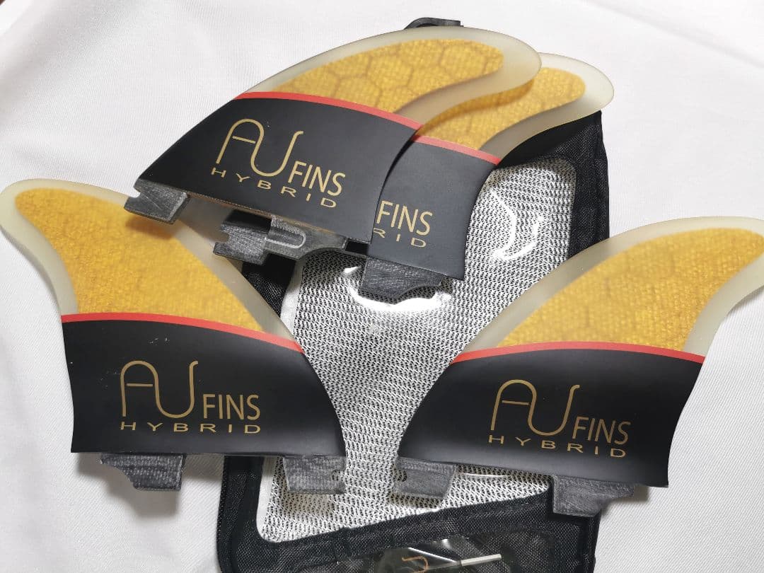 FCS2 クワッド フィン AUフィン AUfins ブラックイエロー