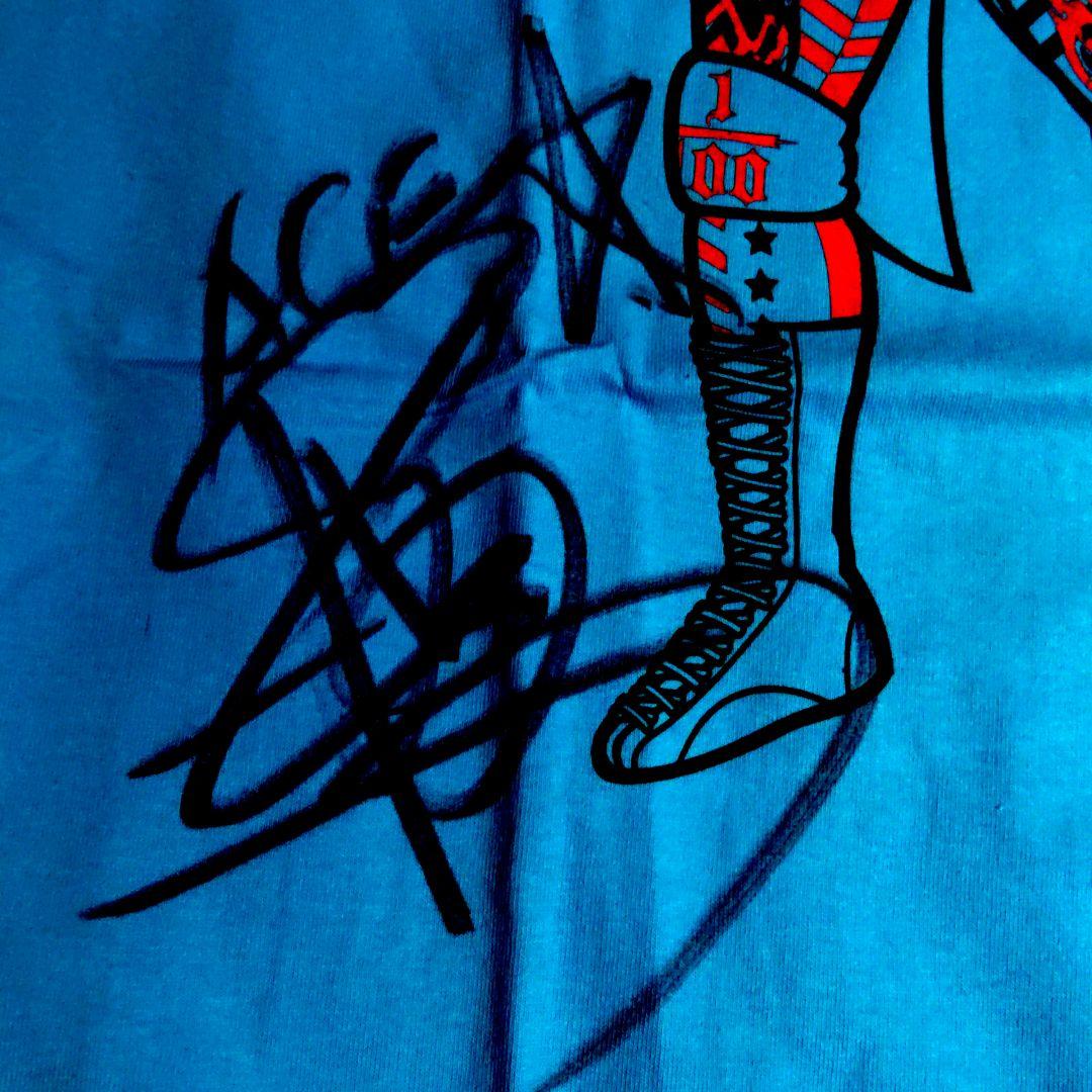 【レアカラー】棚橋弘至 サイン入り ロビンマスク コラボ Tシャツ Lサイズ