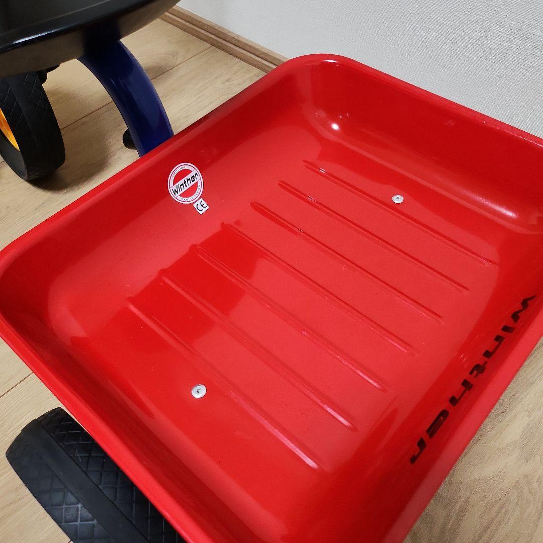 ボーネルンド ペリカンデザイン三輪車 Vハンドル カラー 荷台つき　屋内使用