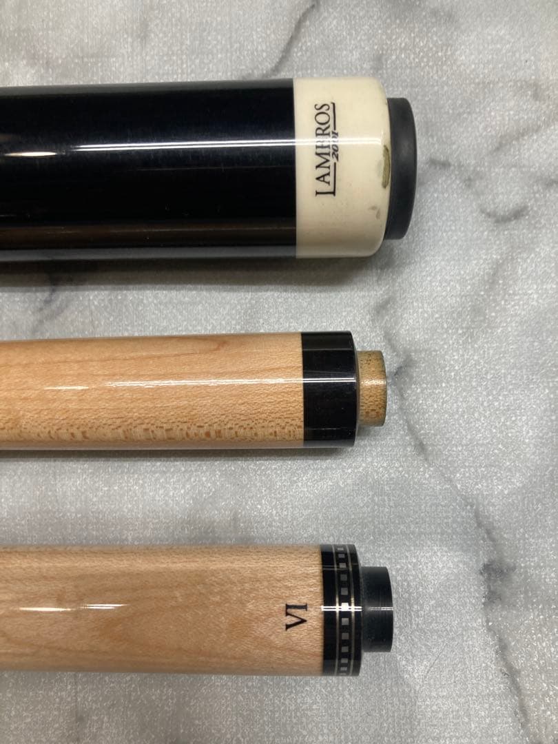 LAMBROSキュー　ビリヤードキュー シャフト2本セット