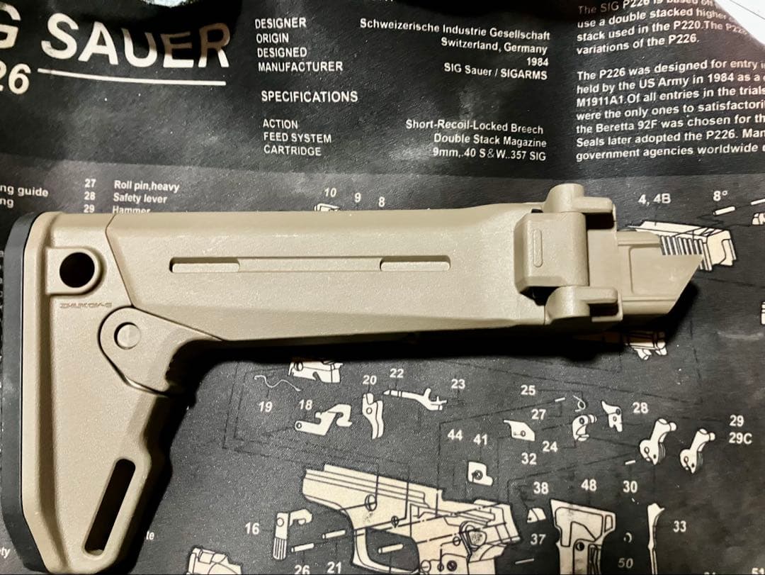 MAGPUL 実物ZHUKOV-Sストック　FDE