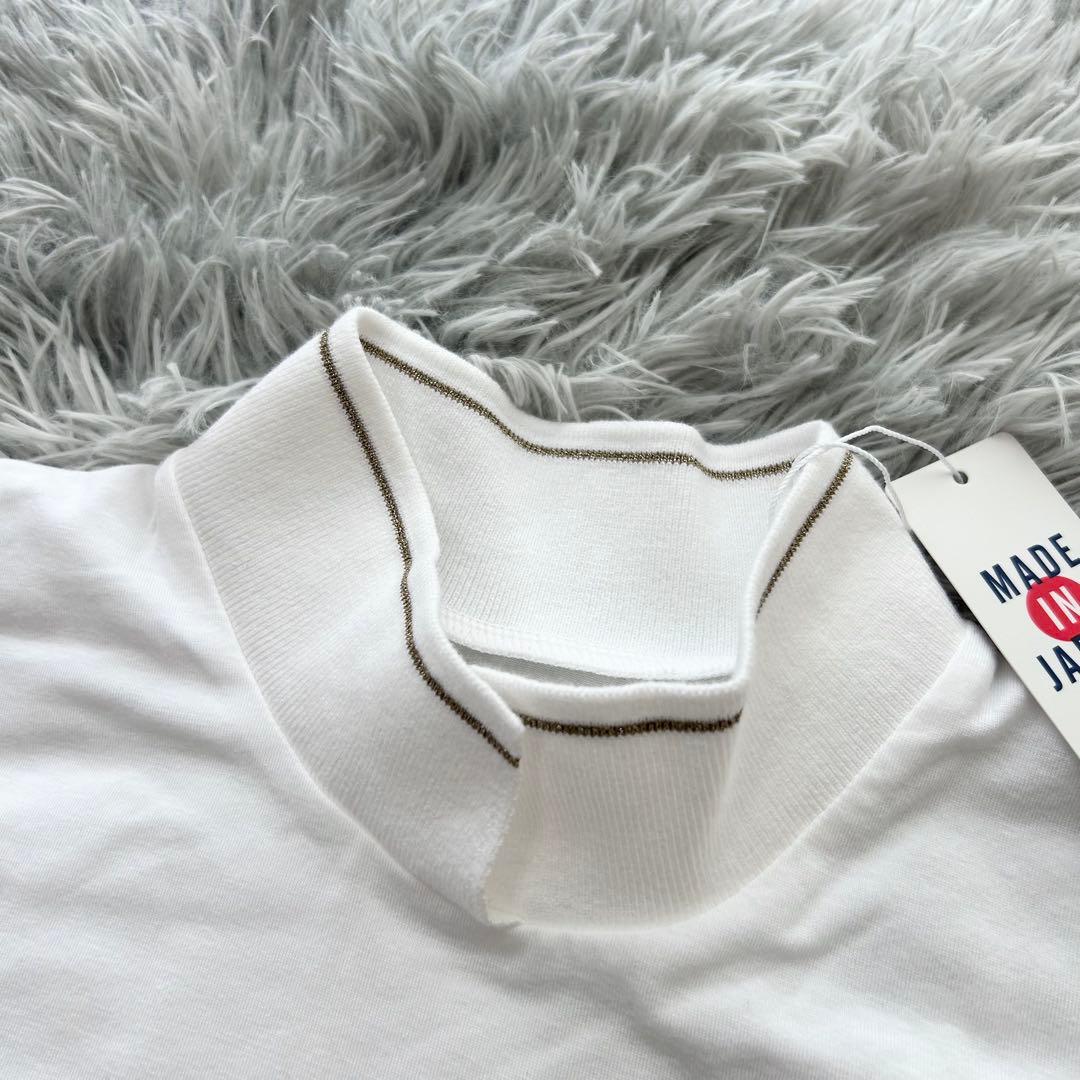 新品　マスターバニーエディション　モックネック　半袖シャツ　カットソー　ホワイト