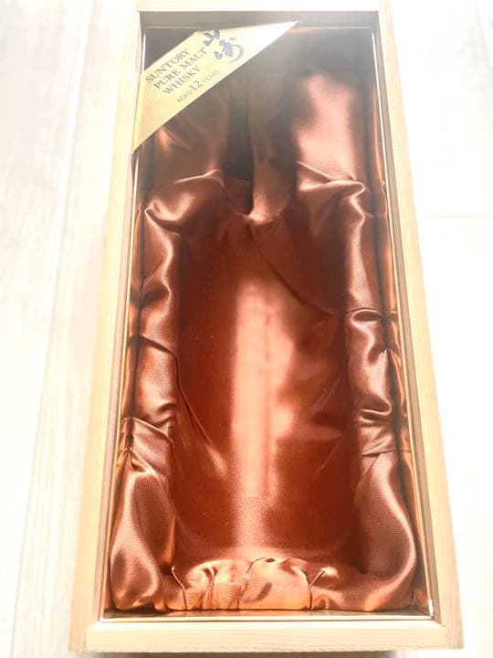 【箱付】サントリー ピュアモルトウイスキー 山崎12年　木箱　未開栓　特級