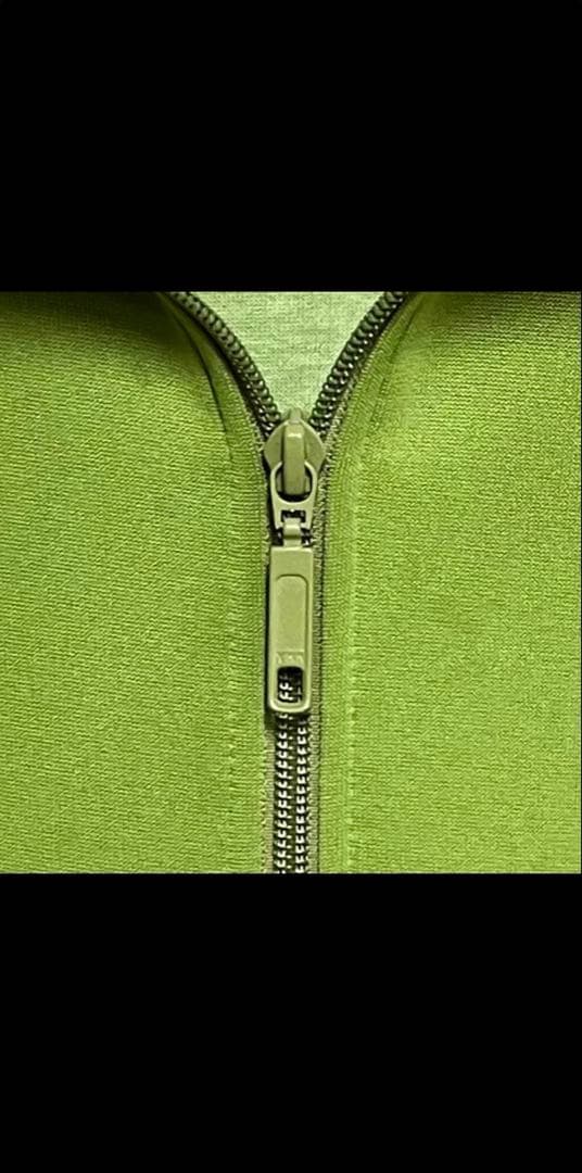 人気カラー adidas トラックジャケット XO グリーン 刺繍ロゴ 古着