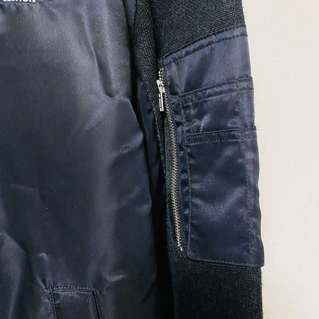 マスターバニー　 ニット　ナイロン　ジャケット　異素材　切替　 メンズ サイズ4