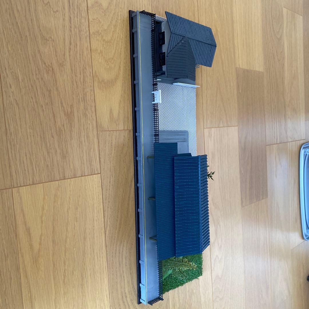 HOゲージ　ローカル駅と駅前ジオラマセット