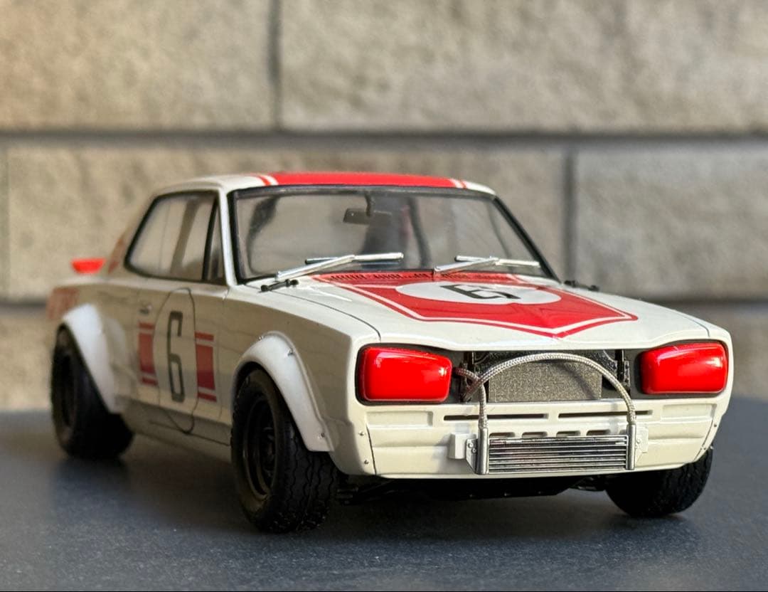 SKYLIN GT-R 1971年日本GP優勝車 1/24 完成品☆