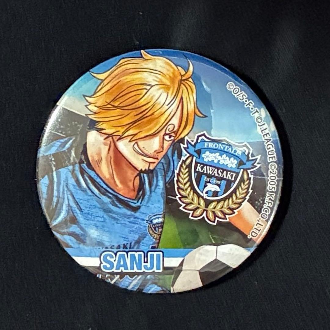 ワンピース ONEPIECE Jリーグ 缶バッジ サンジ 川崎フロンターレ ②