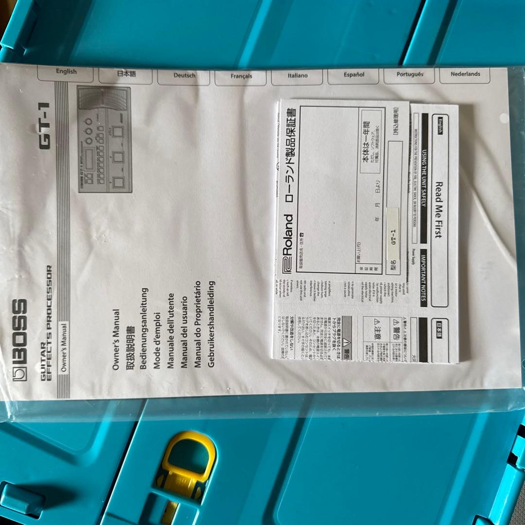 BOSS GT-1 ギターマルチエフェクター　電源ケーブル付き