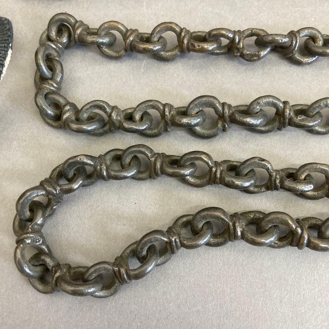 骨董品　茶道具　唐釜鎖　昭和9年4月12日以前の品￼共箱　S93KK