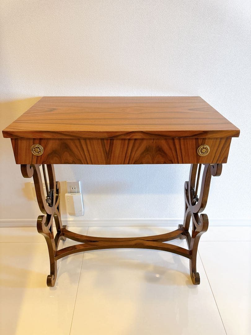 アンティーク　コンソールテーブル　引出し付き