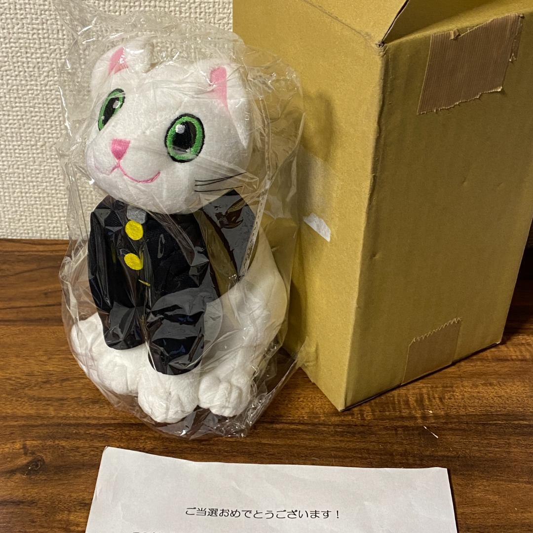 【100体限定】しらたまくん 連載100回突破記念 特製ぬいぐるみ 当選通知書付