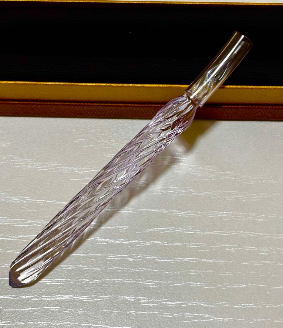 HASE硝子工房　辻風ショート　ガラスペン　ピンク