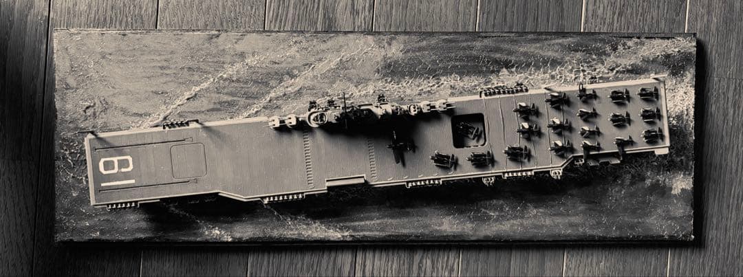 ハンコック 19 アメリカ軍 空母 軍艦モデル ジオラマ 1/700 スケール