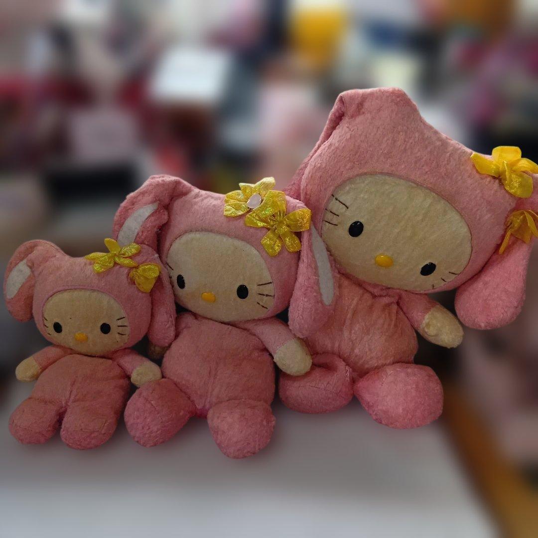 ハローキティVivitixGirls限定くたうさぎぬいぐるみ3体セット1999年