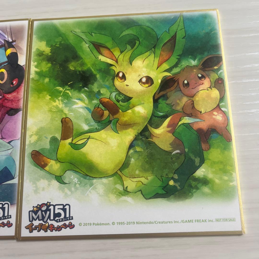 My151イーブイキャンペーン　色紙二枚セット