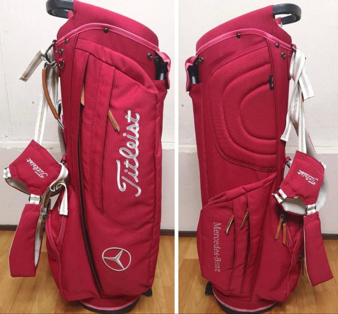 Mercedes Benz x Titleist Wネームキャディバッグ(赤)
